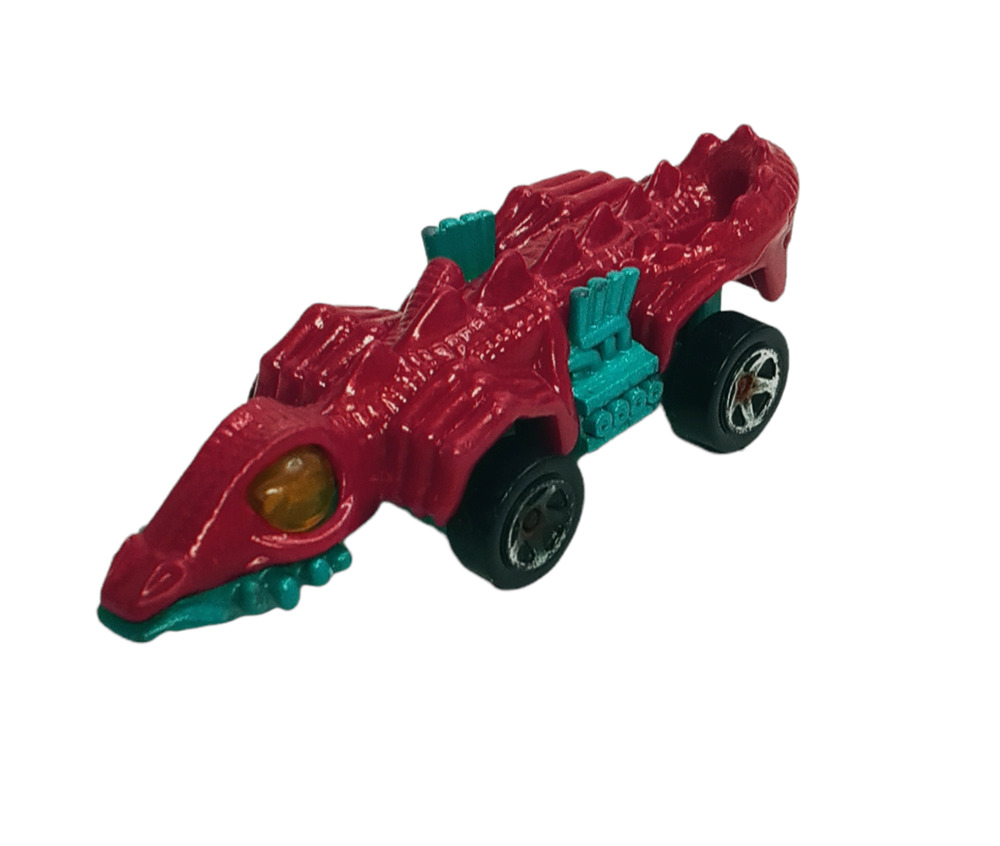Hot Wheels Crocodile Car Red Blue Alligator Vehicle Mattel Diecast Collectible